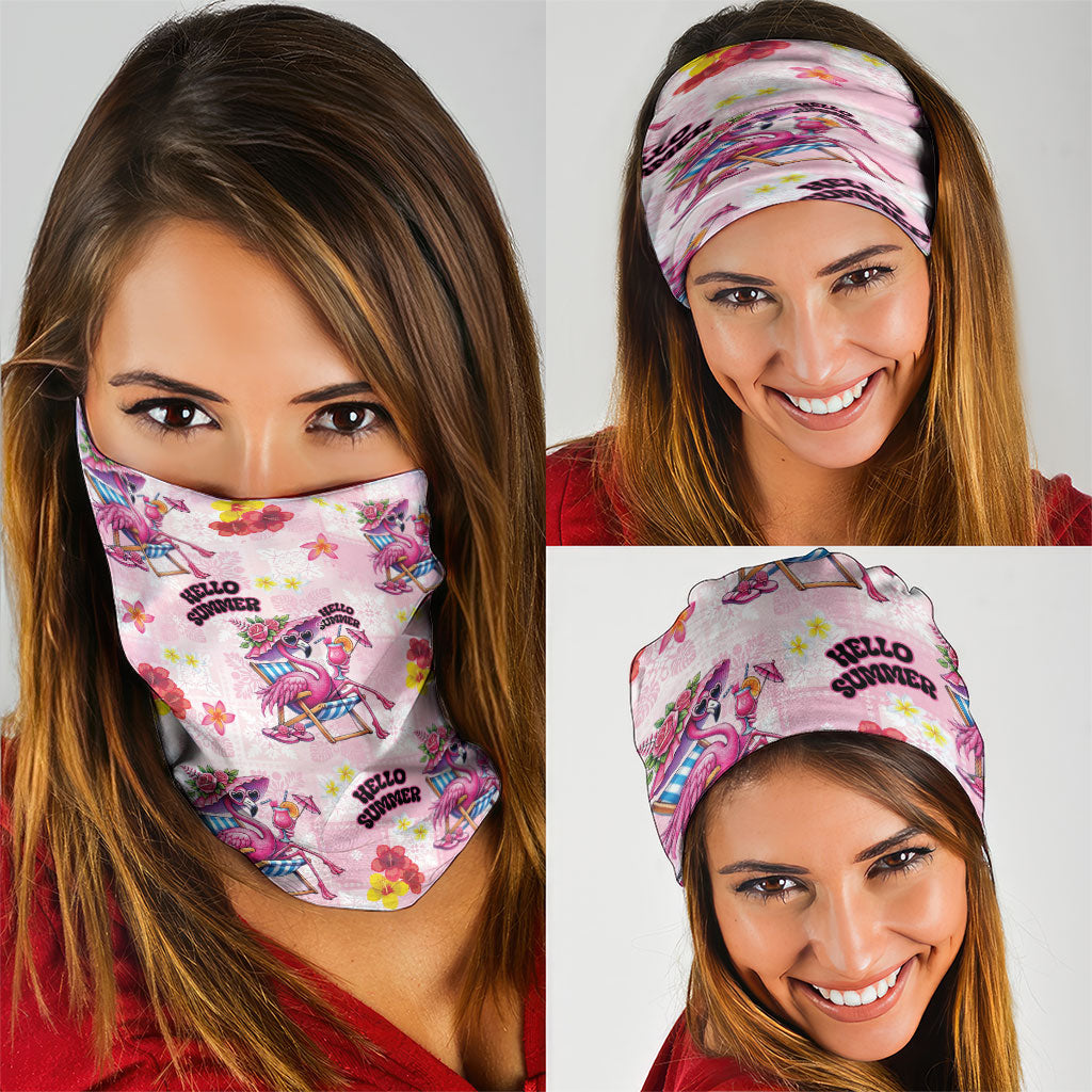 Hawaii Flamingo Hello Summer Neck Gaiter Hawaiian Quilt Pattern LT9 - Polynesian Pride