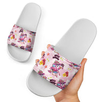 Hawaii Flamingo Hello Summer Slide Sandals Hawaiian Quilt Pattern LT9 - Polynesian Pride