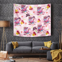 Hawaii Flamingo Hello Summer Tapestry Hawaiian Quilt Pattern