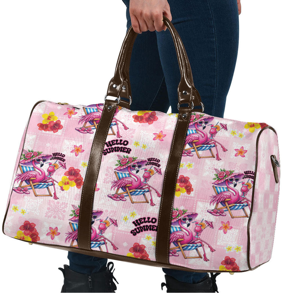 Hawaii Flamingo Hello Summer Travel Bag Hawaiian Quilt Pattern LT9 - Polynesian Pride