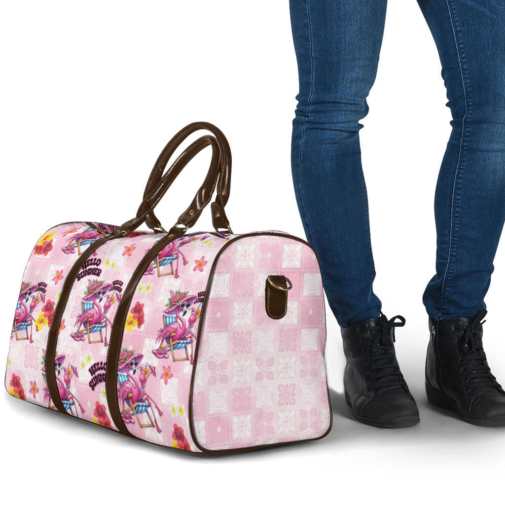 Hawaii Flamingo Hello Summer Travel Bag Hawaiian Quilt Pattern LT9 - Polynesian Pride