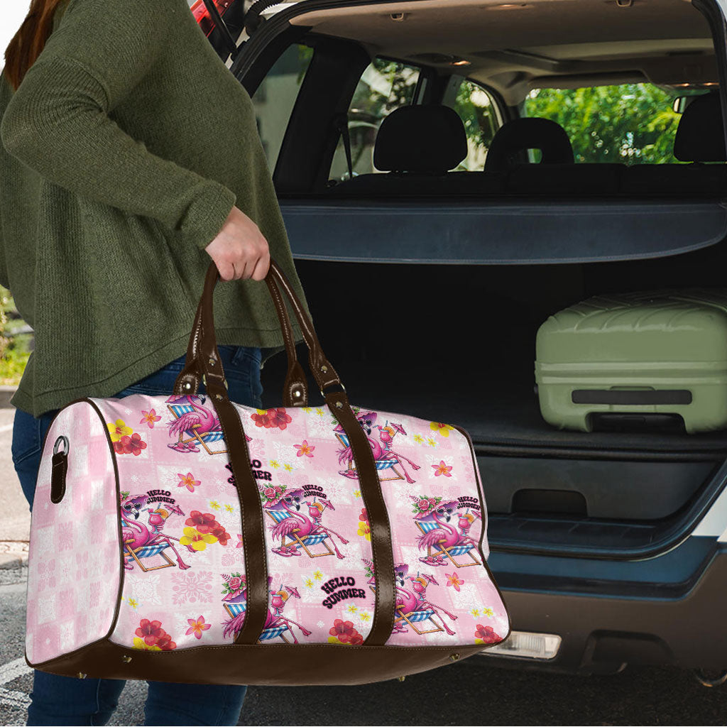 Hawaii Flamingo Hello Summer Travel Bag Hawaiian Quilt Pattern LT9 - Polynesian Pride