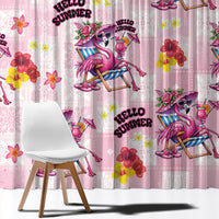 Hawaii Flamingo Hello Summer Window Curtain Hawaiian Quilt Pattern LT9 - Polynesian Pride