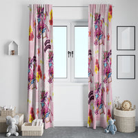 Hawaii Flamingo Hello Summer Window Curtain Hawaiian Quilt Pattern LT9 - Polynesian Pride