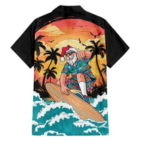 Vintage Santa Claus Surfing Summer Family Matching Summer Maxi Dress and Hawaiian Shirt Mele Kalikimaka i Iulai! LT9 - Polynesian Pride
