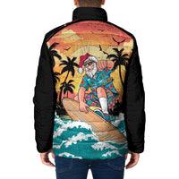 Vintage Santa Claus Surfing Summer Padded Jacket Mele Kalikimaka i Iulai! LT9 - Polynesian Pride