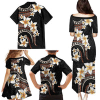 Vintage Plumeria Pacific Floral Family Matching Puletasi and Hawaiian Shirt LT9 - Polynesian Pride