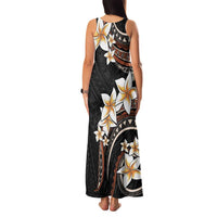 Vintage Plumeria Pacific Floral Family Matching Tank Maxi Dress and Hawaiian Shirt LT9 - Polynesian Pride