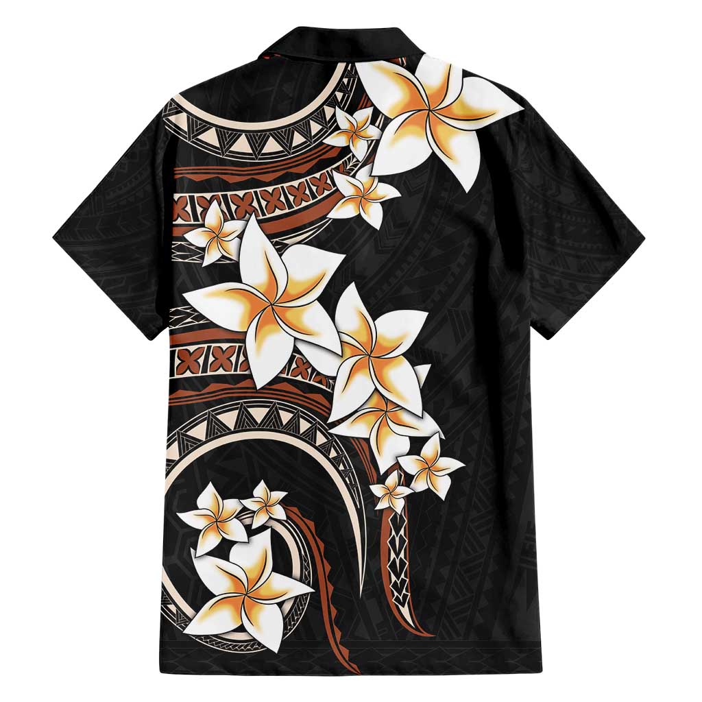 Vintage Plumeria Pacific Floral Hawaiian Shirt