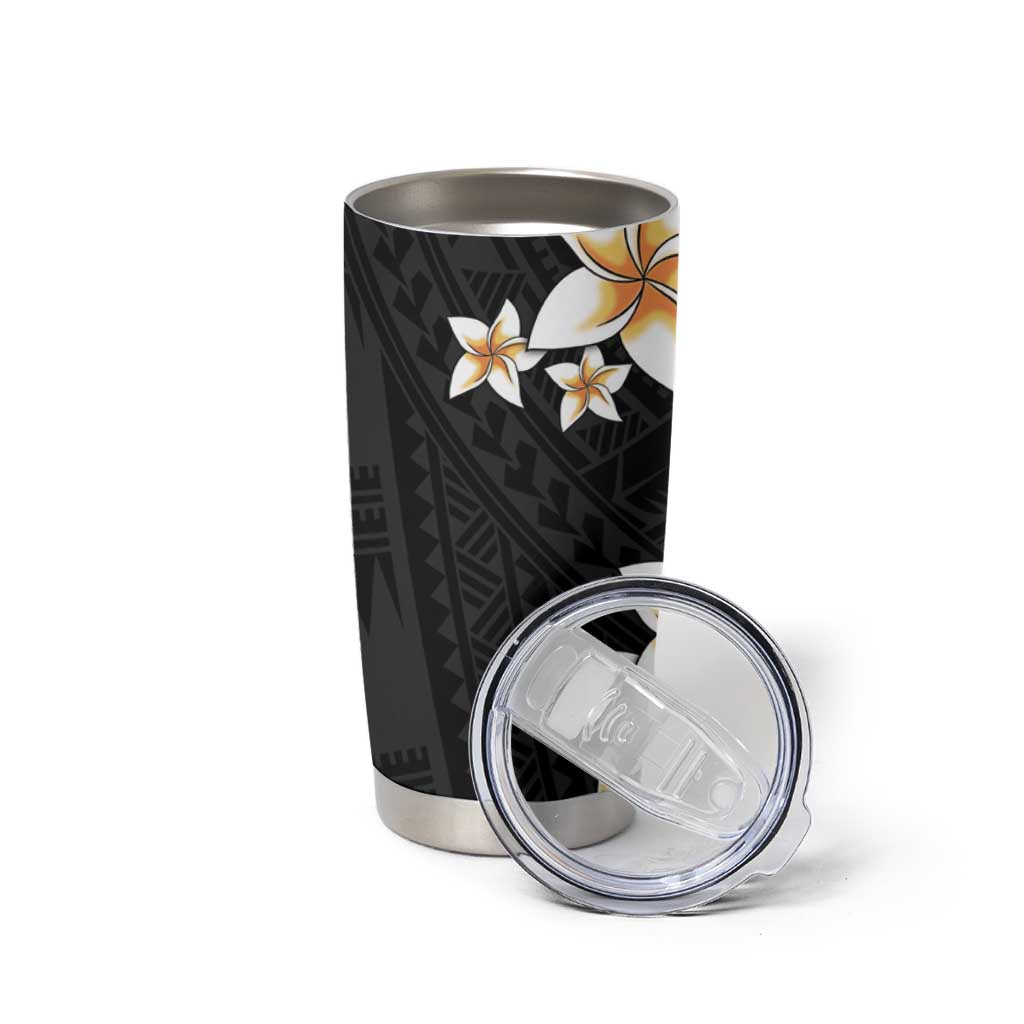 Vintage Plumeria Pacific Floral Tumbler Cup LT9 - Polynesian Pride