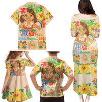 Kawaii Hula Girls Family Matching Puletasi and Hawaiian Shirt Aloha Hibiscus Flowers LT9 - Polynesian Pride