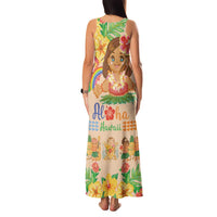 Kawaii Hula Girls Family Matching Tank Maxi Dress and Hawaiian Shirt Aloha Hibiscus Flowers LT9 - Polynesian Pride
