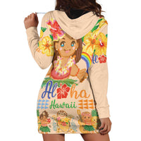 Kawaii Hula Girls Hoodie Dress Aloha Hibiscus Flowers LT9 - Polynesian Pride