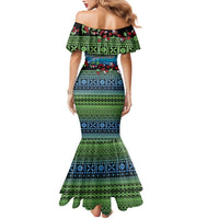Personalised Fiji Viti Levu Family Matching Mermaid Dress and Hawaiian Shirt Tagimoucia and Tapa Tribal Pattern LT9 - Polynesian Pride