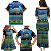Personalised Fiji Viti Levu Family Matching Puletasi and Hawaiian Shirt Tagimoucia and Tapa Tribal Pattern LT9 - Polynesian Pride