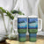 Personalised Fiji Viti Levu Tumbler With Handle Tagimoucia and Tapa Tribal Pattern