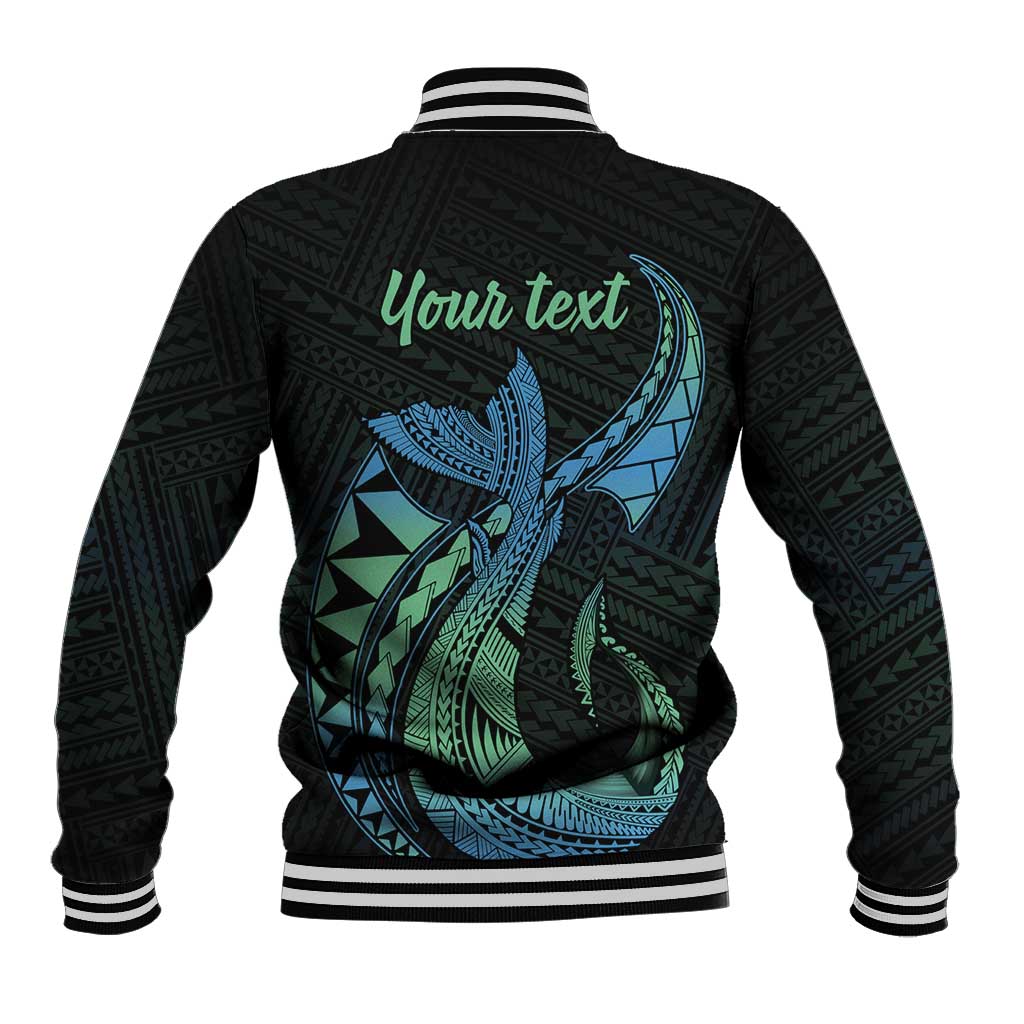 Personalised Hawaii Kure Atoll Baseball Jacket Holaniku Coral Reef with Polynesian Tribal LT9 - Polynesian Pride