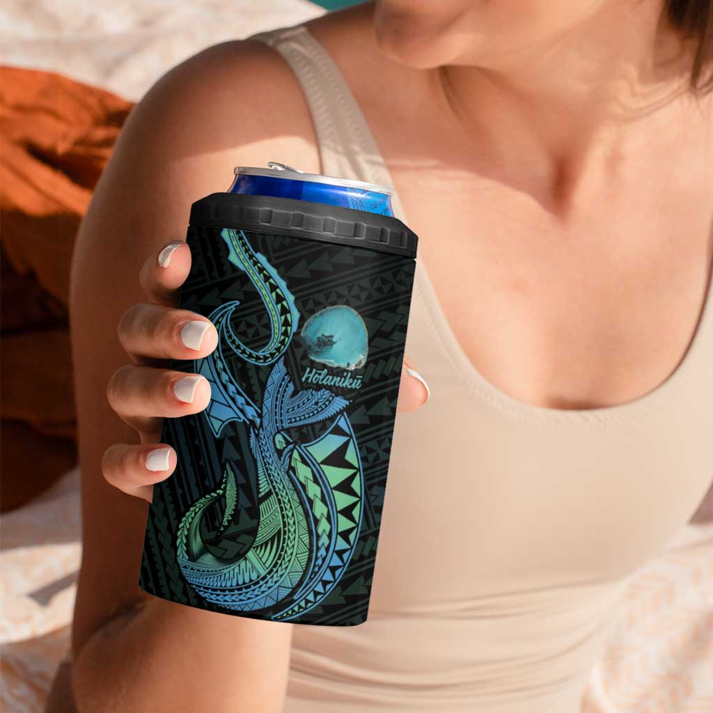 Personalised Hawaii Kure Atoll 4 in 1 Can Cooler Tumbler Holaniku Coral Reef with Polynesian Tribal LT9 - Polynesian Pride