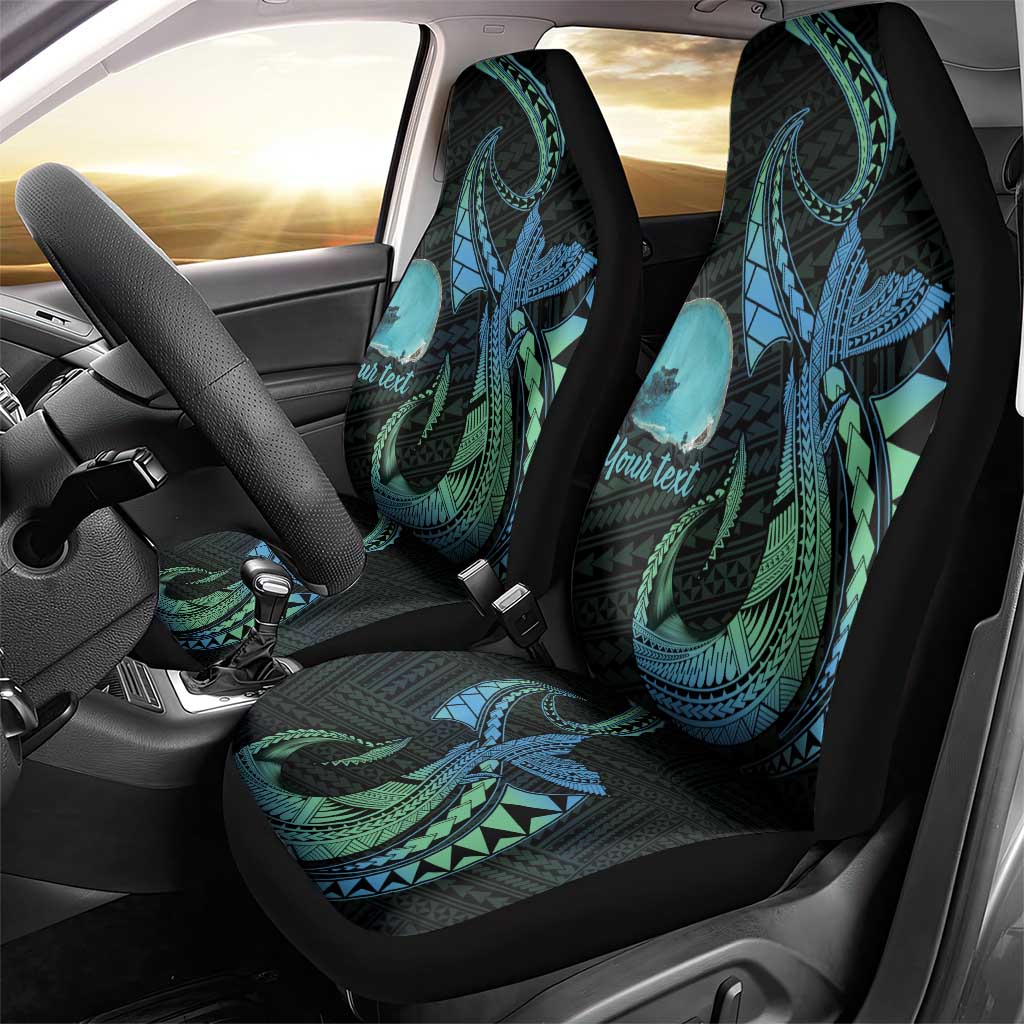 Personalised Hawaii Kure Atoll Car Seat Cover Holaniku Coral Reef with Polynesian Tribal LT9 - Polynesian Pride