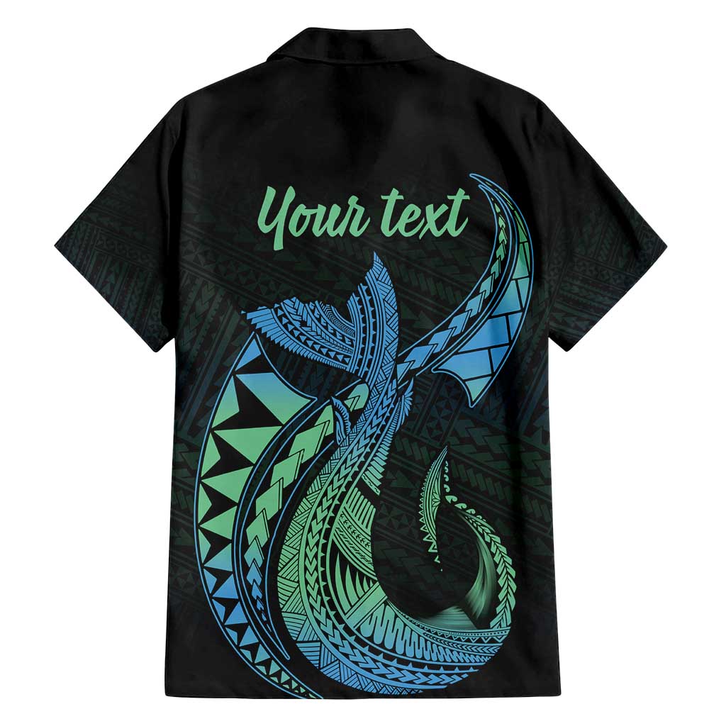 Personalised Hawaii Kure Atoll Family Matching Summer Maxi Dress and Hawaiian Shirt Holaniku Coral Reef with Polynesian Tribal LT9 - Polynesian Pride
