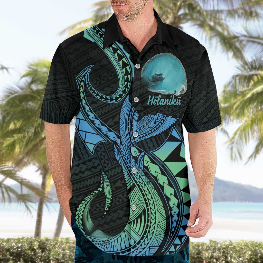 Personalised Hawaii Kure Atoll Hawaiian Shirt Holaniku Coral Reef with Polynesian Tribal LT9 - Polynesian Pride