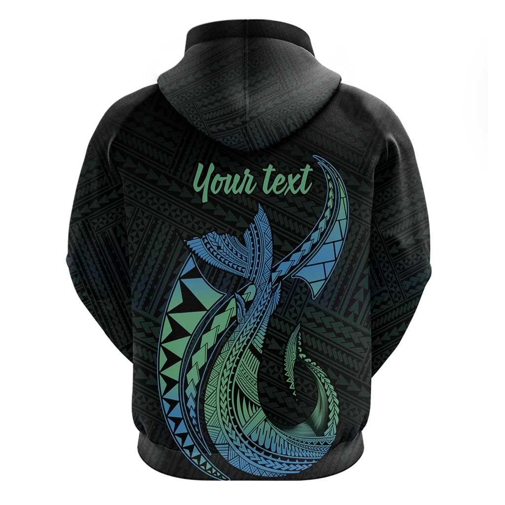 Personalised Hawaii Kure Atoll Hoodie Holaniku Coral Reef with Polynesian Tribal