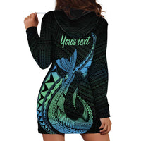 Personalised Hawaii Kure Atoll Hoodie Dress Holaniku Coral Reef with Polynesian Tribal LT9 - Polynesian Pride