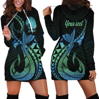 Personalised Hawaii Kure Atoll Hoodie Dress Holaniku Coral Reef with Polynesian Tribal LT9 - Polynesian Pride