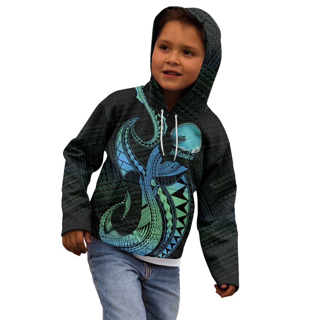 Personalised Hawaii Kure Atoll Kid Hoodie Holaniku Coral Reef with Polynesian Tribal LT9 - Polynesian Pride