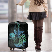 Personalised Hawaii Kure Atoll Luggage Cover Holaniku Coral Reef with Polynesian Tribal LT9 - Polynesian Pride