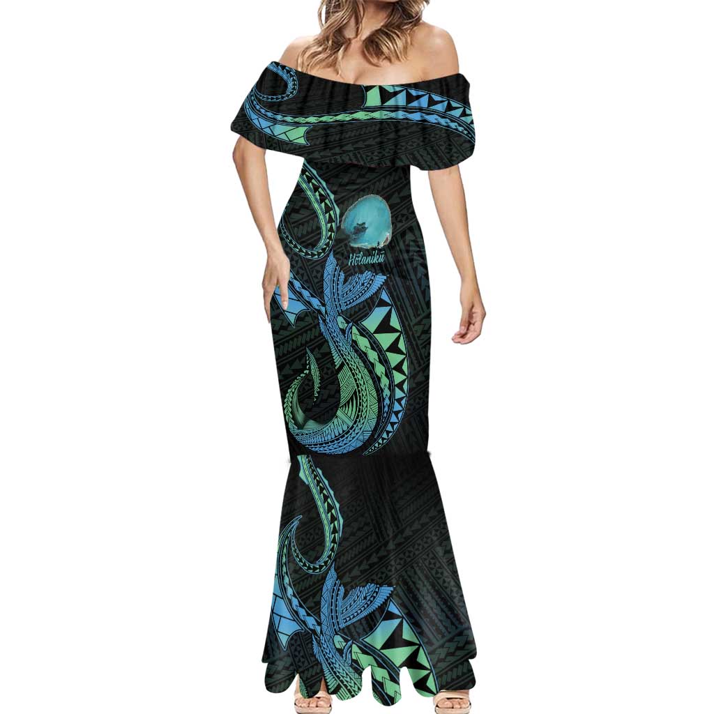 Personalised Hawaii Kure Atoll Mermaid Dress Holaniku Coral Reef with Polynesian Tribal LT9 - Polynesian Pride