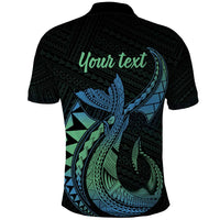 Personalised Hawaii Kure Atoll Polo Shirt Holaniku Coral Reef with Polynesian Tribal LT9 - Polynesian Pride