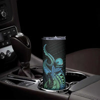 Personalised Hawaii Kure Atoll Skinny Tumbler Holaniku Coral Reef with Polynesian Tribal LT9 - Polynesian Pride