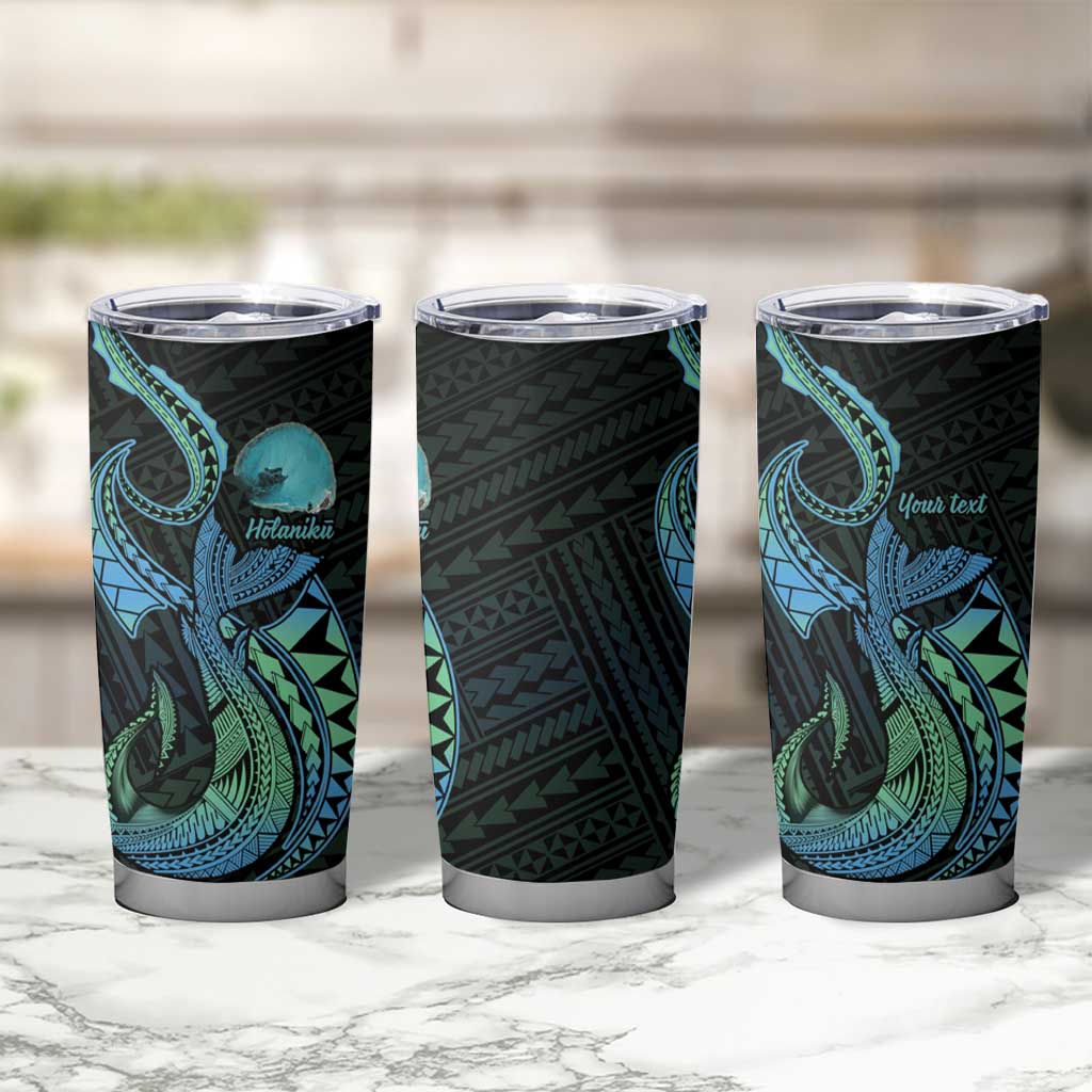 Personalised Hawaii Kure Atoll Tumbler Cup Holaniku Coral Reef with Polynesian Tribal LT9 - Polynesian Pride