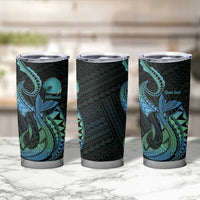 Personalised Hawaii Kure Atoll Tumbler Cup Holaniku Coral Reef with Polynesian Tribal LT9 - Polynesian Pride