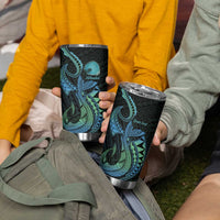 Personalised Hawaii Kure Atoll Tumbler Cup Holaniku Coral Reef with Polynesian Tribal LT9 - Polynesian Pride