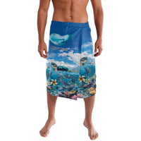 Personalised Palau Kayangel Atoll Lavalava Turtle With Coral Reef Under Water