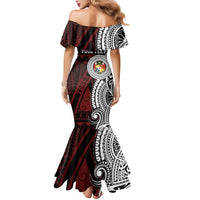 Personalised Tonga Constitution Day 1875 Family Matching Mermaid Dress and Hawaiian Shirt Polynesian Tribal Tattoo LT9 - Polynesian Pride