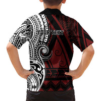 Personalised Tonga Constitution Day 1875 Family Matching Short Sleeve Bodycon Dress and Hawaiian Shirt Polynesian Tribal Tattoo LT9 - Polynesian Pride
