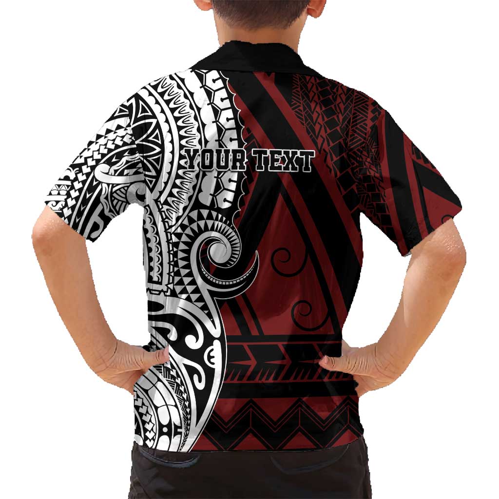 Personalised Tonga Constitution Day 1875 Family Matching Summer Maxi Dress and Hawaiian Shirt Polynesian Tribal Tattoo LT9 - Polynesian Pride
