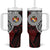 Personalised Tonga Constitution Day 1875 Tumbler With Handle Polynesian Tribal Tattoo