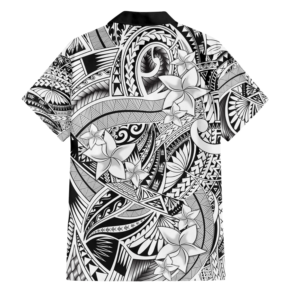 Polynesia Family Matching Tank Maxi Dress and Hawaiian Shirt Tribal Polynesian Spirit With White Pacific Flowers LT9 - Polynesian Pride
