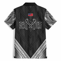 Black Samoa Tribal Chest Tattoo Hawaiian Shirt LT9 - Polynesian Pride