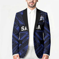 Toa Samoa 40th Anniversary Blazer Royal Blue Tribal LT9 - Polynesian Pride