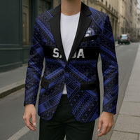 Toa Samoa 40th Anniversary Blazer Royal Blue Tribal LT9 - Polynesian Pride