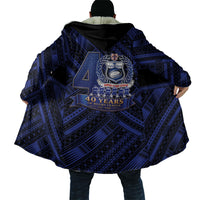 Toa Samoa 40th Anniversary Cloak Royal Blue Tribal LT9 - Polynesian Pride