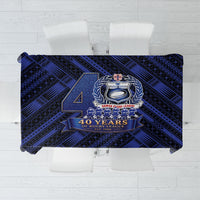 Toa Samoa 40th Anniversary Tablecloth Royal Blue Tribal LT9 Blue - Polynesian Pride