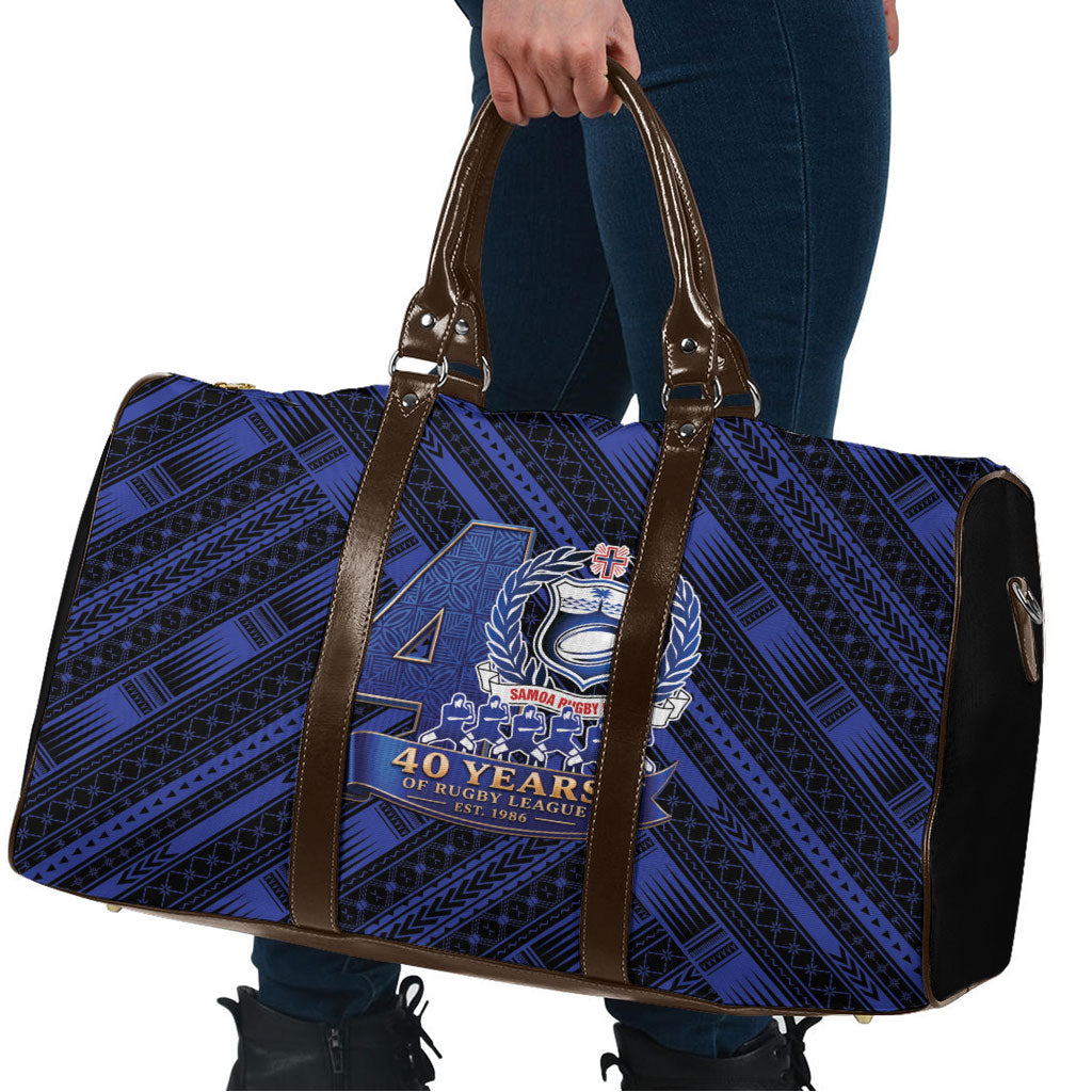 Toa Samoa 40th Anniversary Travel Bag Royal Blue Tribal LT9 - Polynesian Pride
