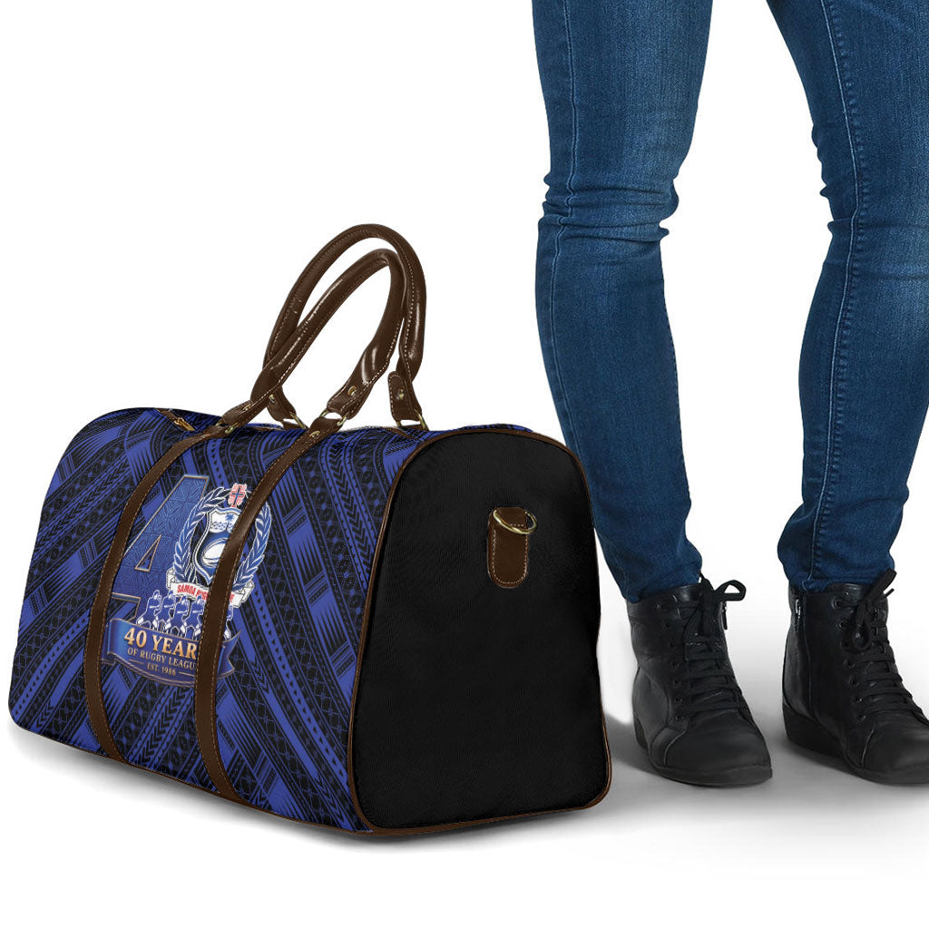 Toa Samoa 40th Anniversary Travel Bag Royal Blue Tribal LT9 - Polynesian Pride
