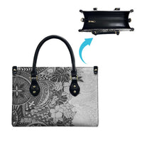 Polynesia Leather Bag Hibiscus Hawaiian Tribal Tattoo Retro Gray LT9 - Polynesian Pride